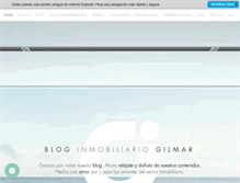 Tablet Screenshot of blog.gilmar.es